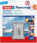 tesa Powerstrips nyom nélkül eltávolítható akasztó rozsdamentes acél (58120-00000-03)