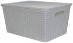Rival nagy rattankosár fehér tetővel 18, 5 liter