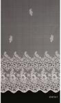  Albani Jacquard függöny díszekkel és virágokkal fehér 270 cm - méteráru