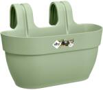 elho Vibia Campana M balkon. rak. virágtartó 36 cm x 24 cm x 26 cm pisztáciazöld