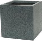  Revens virágedény durva felületű 29 cm x 30 cm x 30 cm sötétszürke (119086)