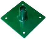  Oszloptalp egyrudas hálós kerítéspanel oszlopaihoz zöld 34 mm 10 cm x 10 cm (043327)