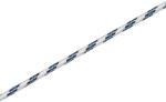 LUX-TOOLS hajókötél 8 mm átmérő fehér-kék-fekete - méteráru (430600)