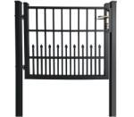  Egyszárnyú dekor-kapu Bremen bebetonozható 120 cm x 103 cm antracit