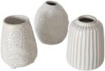 Boltze váza Ortega 3-féle változatban 11 cm x 9 cm x 11 cm fehér