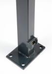 Floraworld kerítésoszlop ráhegesztett talplemezzel antracit 69 cm (042498)