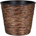  A. H. G. Sticking Roll kaspó vízijácinttal 40 cm x 32 cm Koptatott barna