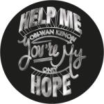 Komar nemszőtt fotótapéta Dot Star Wars Help Me Obi öntapadó átmérő 125 cm