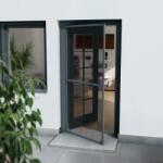  Teleszkópos keretes szúnyogháló ajtóra 100 cm x 210 cm antracit