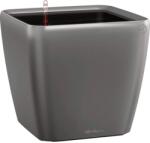 Lechuza Quadro Premium LS kaspó 43 cm x 43 cm x 40 cm antracit-metál