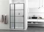 Sanotechnik Elite Black osztott nyílóajtó 98-100 cm x 195 cm fekete