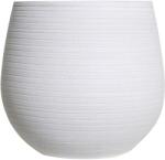  Virágcserép Lisboa 23 cm átmérő antik fehér (46-980-23-AW)