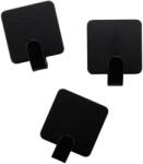 Fackelmann 3 Akasztó négyzet 37 mm x 30 mm fekete
