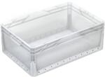 Eurobox-System Eurobox rendszer tömörfalú doboz 22 cm x 40 cm x 60 cm átlátszó (604022V-000)