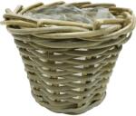  Virágkosár rattanból 20 cm x 20 cm x 16 cm szürke (604960)