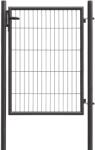  Egyszárnyú kapu hálós kerítéspanelhez antracit 125 cm x 100 cm (043348)