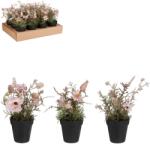 MICA Decorations pipacs művirág cserépben ibolya színű 12 cm x 12 cm