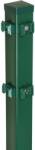  Sarokoszlop kétrudas hálós kerítéspanelhez zöld 220 cm (041188)