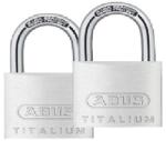 Abus Lakat azonos zárral 727TI / 20 Twins TITALIUM 2 db