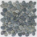  Mozaiklap folyami kavics matt fekete 30 cm x 30 cm