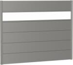 Biohort kerítés panel akrilüveggel 180 cm x 135 cm kvarcszürke metál