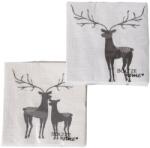 Boltze Wilbur szalvéta 20 db fekete-fehér