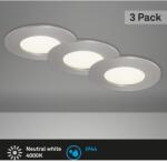 Briloner süllyesztett LED-es lámpa matt nikkel Ma: 3 cm átmérő: 8, 5 cm (7282-032)