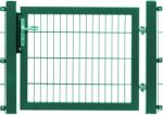  Egyszárnyú kapu Premium kétrudas panelkitöltés zöld keret 180 cm x 100 cm (041300)