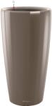 Lechuza Rondo Premium oszlopkaspó 33 cm átmérő x 56 cm szürkésbarna magasfényű