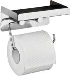 WENKO WC-papírtartó rozsdamentes acél nagy tárolópolccal (22217100)