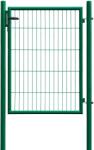  Egyszárnyú kapu hálós kerítéspanelhez zöld 100 cm x 100 cm (043342)
