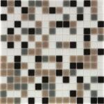  Üvegmozaik szőnyeg Black Grey Brown White 32, 6 cm x 32, 6 cm (28535)