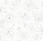 D-C-TABLE Manhattan Palmas asztalterítő natúr 140 cm - méteráru