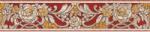 AS-Creation Bordűr piros virágmintás - klasszikus 5 m x 0, 13 m FSC