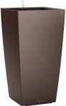Lechuza Cubico Premium oszlopkaspó 50 cm x 50 cm eszpresszó-metál