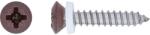 LUX-TOOLS lencsefejű ablakpárkánycsavar PZ 3, 9 mm x 16 mm nemesacél barnított 10 (486475)