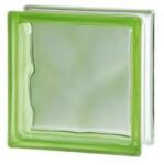  Üvegtégla felhő mintás zöld 19 cm x 19 cm (SB12485)