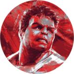 Komar nemszőtt fotótapéta Dot Avengers Painting Hulk öntapadó átmérő 125 cm