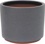  Kerámia virágcserép antracitfekete 39 cm x 32 cm