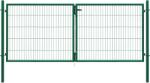  Kétszárnyú kapu Classic egyrudas panelkitöltés zöld 100 cm x 300 cm (043352)