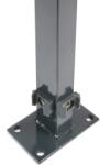 Floraworld sarokoszlop ráhegesztett talplemezzel 149 cm antracit