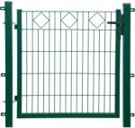  Egyszárnyú dekorkapu csúcsára állított négyszög sor zöld 100 cm x 100 cm (042362)