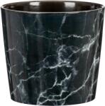 Scheurich 870 kaspó 13 cm x 12 cm Black Marble (63386)