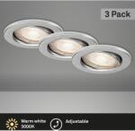 Briloner süllyesztett LED-es lámpa készlet 460 lm 3000 K alumínium (7147-039)