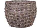  Fűzfa kaspó 28 cm x 24 cm szürke (59-15680-A-GR)