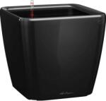 Lechuza Quadro Premium LS kaspó 28 cm x 28 cm x 26 cm fekete magasfényű