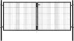  Kétszárnyú kapu Classic egyrudas panelkitöltés antracit 100 cm x 300 cm (043357)