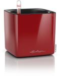 Lechuza Cube Glossy virágtartó 16 skarlátvörös magasfényű 17 cm x 17 cm