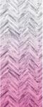 Komar vlies fotótapéta Herringbone Pink Panel 100 cm x 250 cm