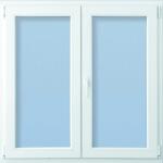 CANDO Műanyag ablak középenfelnyíló 6-kamrás fehér 118 cm x 148 cm (1101042)